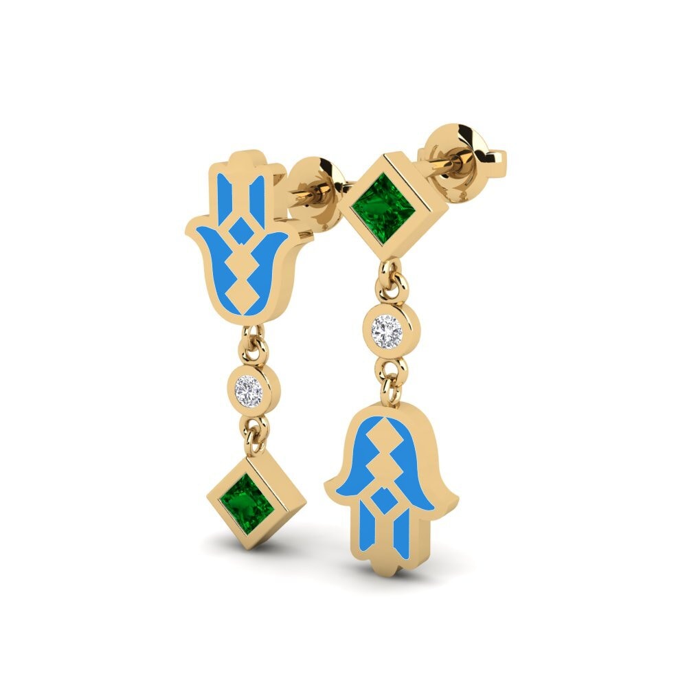 Zircone Verde Orecchino da donna Bhaagy