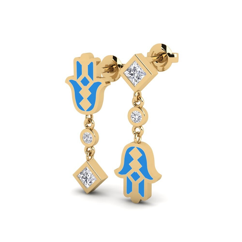 14ct Yellow Gold Women's Earring Bhaagy