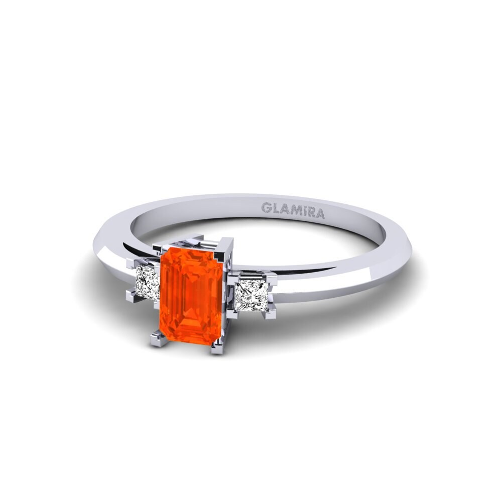 Fire-Opal Engagement Ring Biarritz