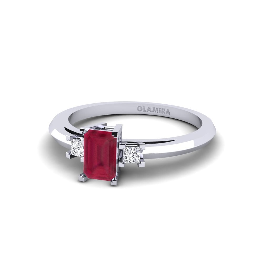 Rubí Anillo de compromiso Biarritz