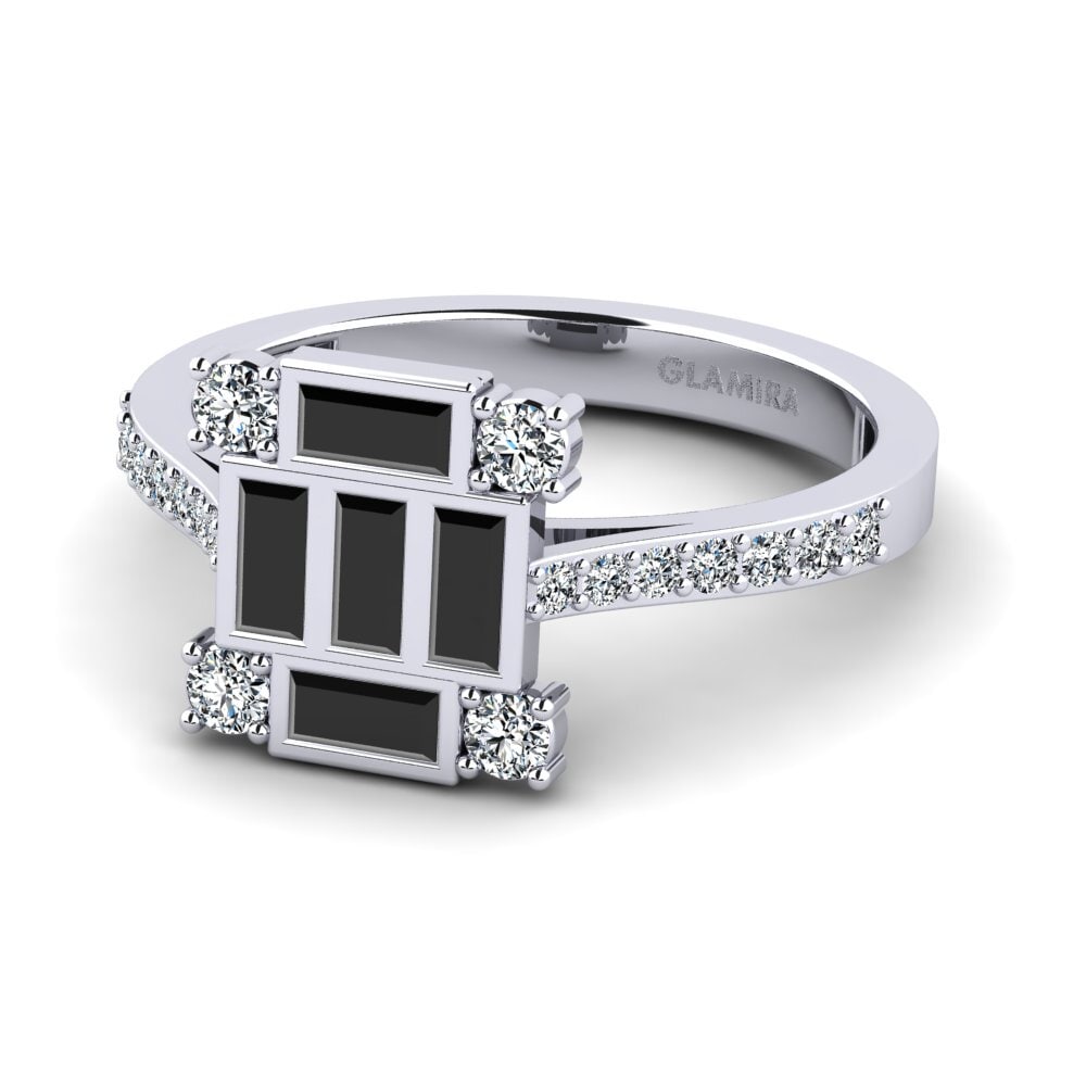 Black Diamond Engagement Ring Bice