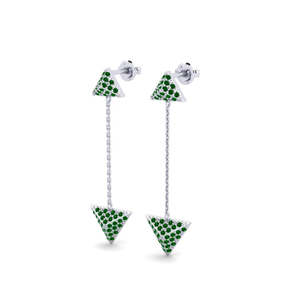 Paladio Circonita Verde Pendiente de mujer Bicknell