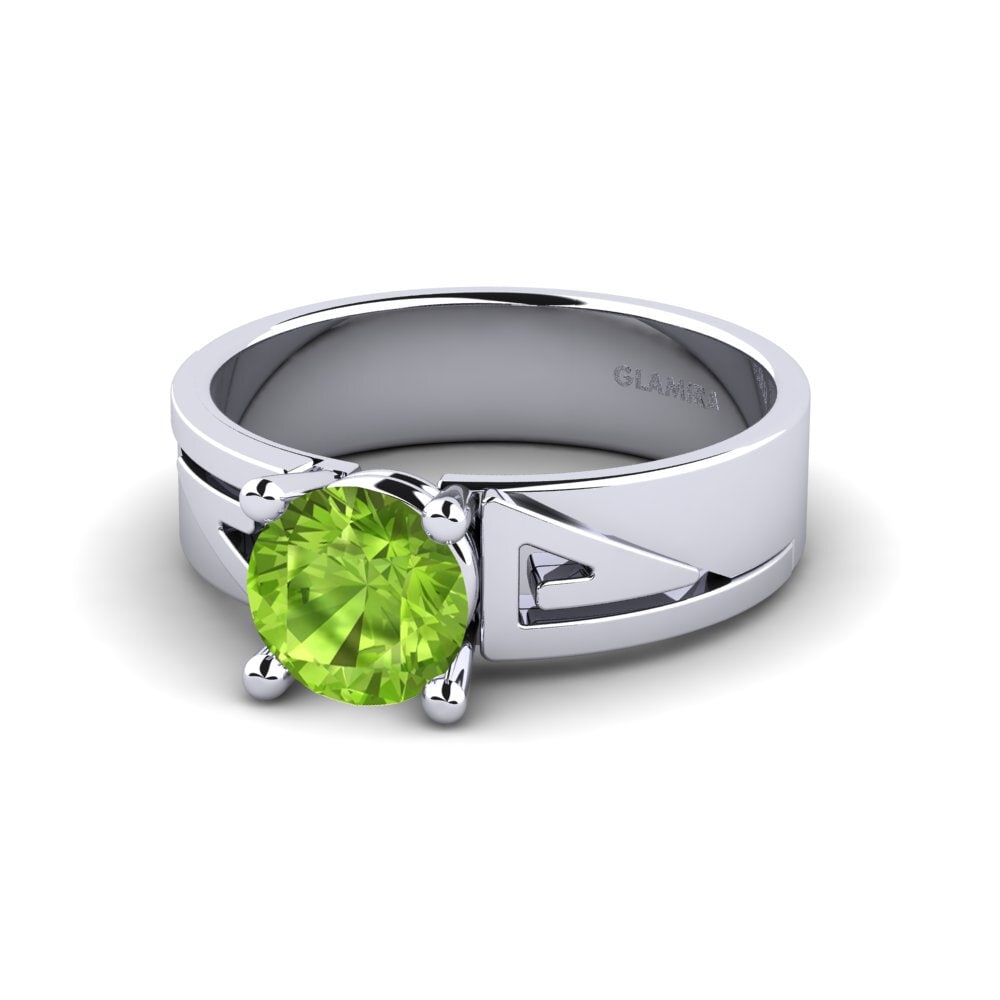 Peridot Engagement Ring Biddie