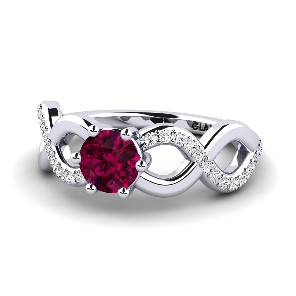 Rhodolite Garnet Women's Ring Bifige