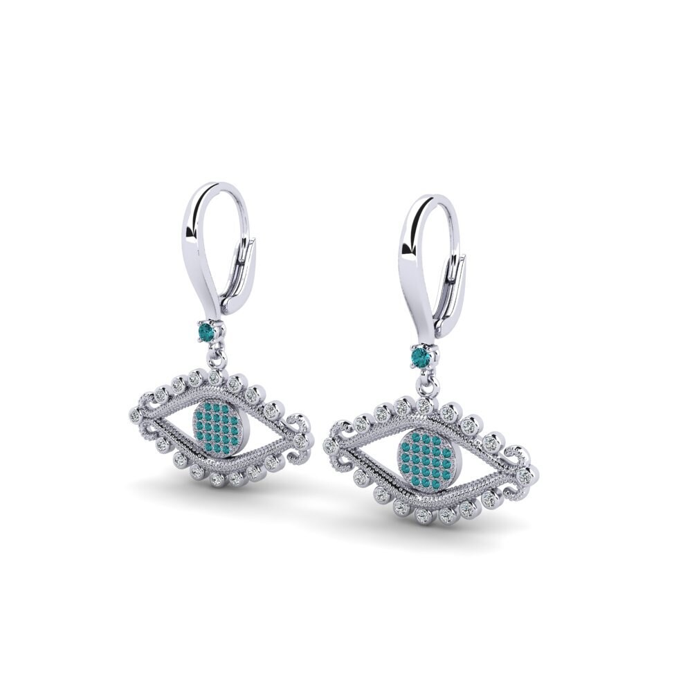 Blue Diamond Women's Earring Bilss