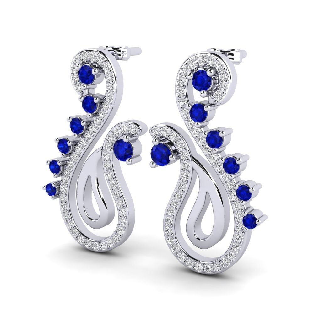 Đá Sapphire Bông tai nữ Bipasha
