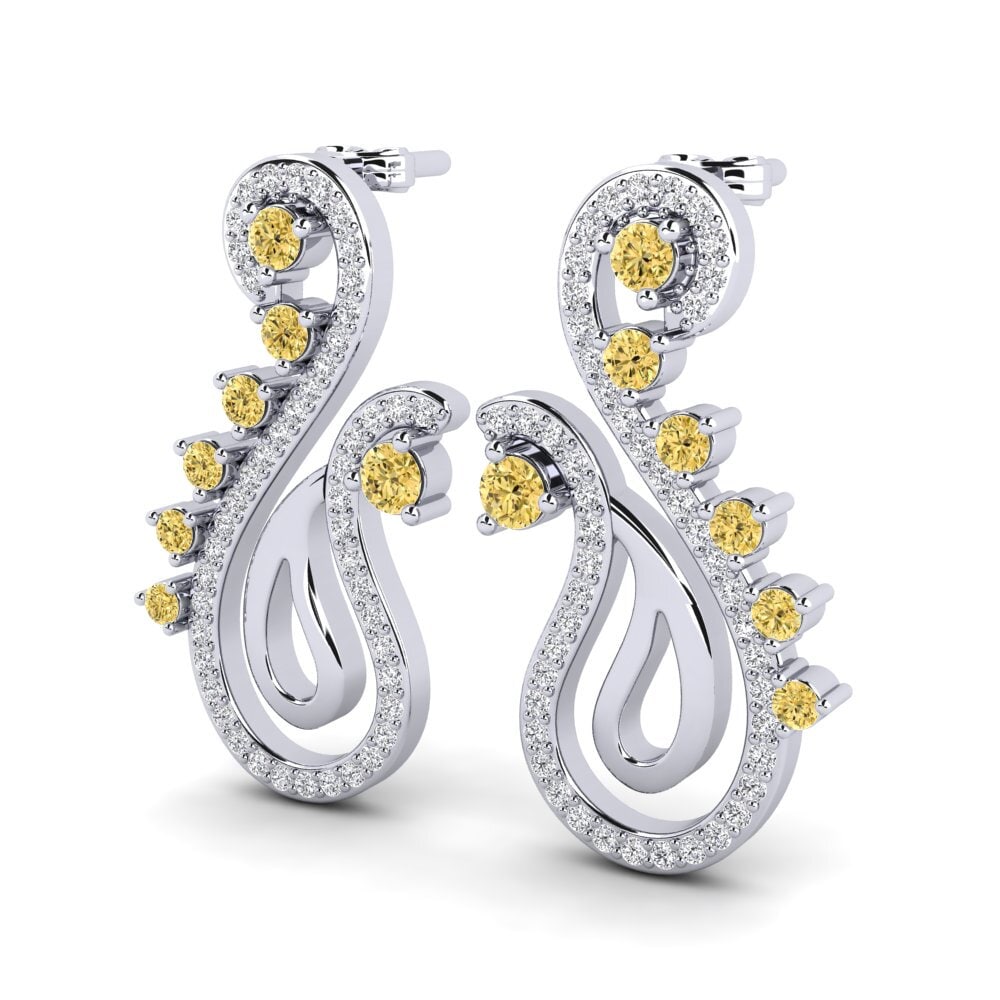 Yellow Diamond Women's Earring Bipasha