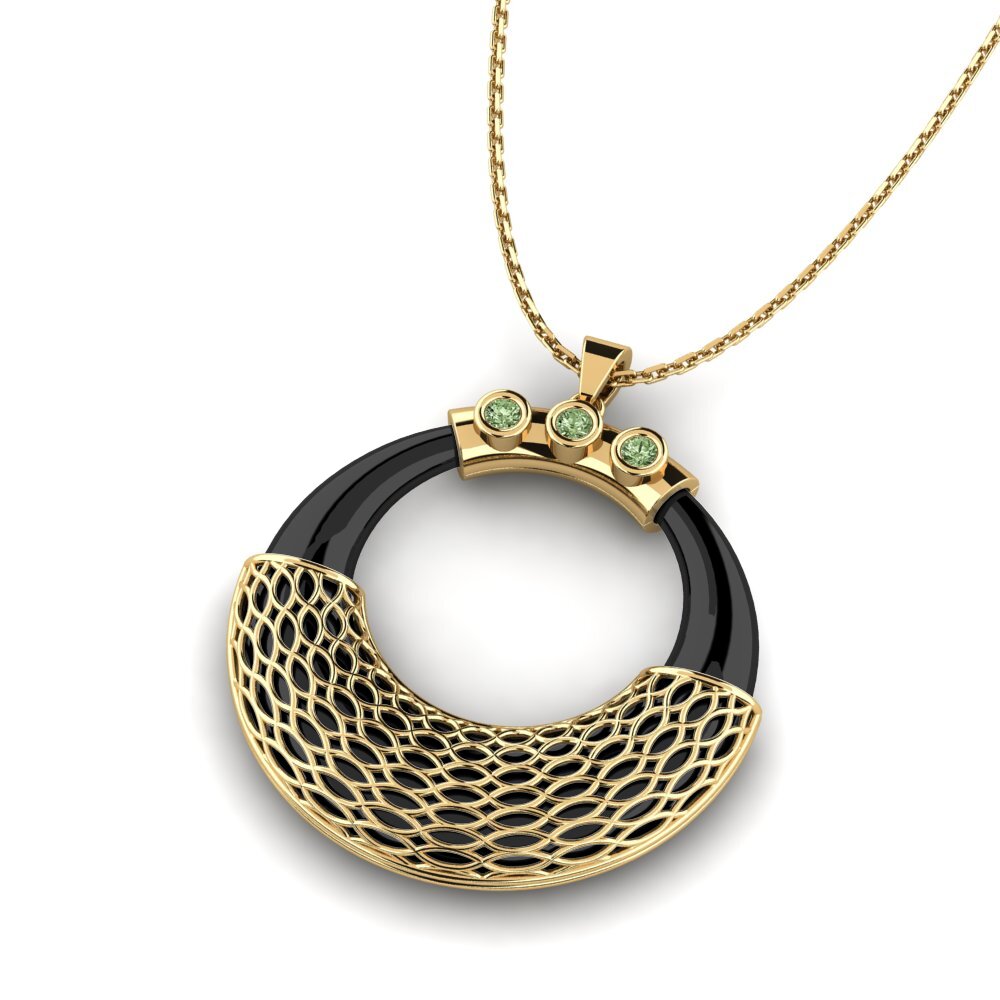 Diamante Verde Colgante de Mujer Birdwell