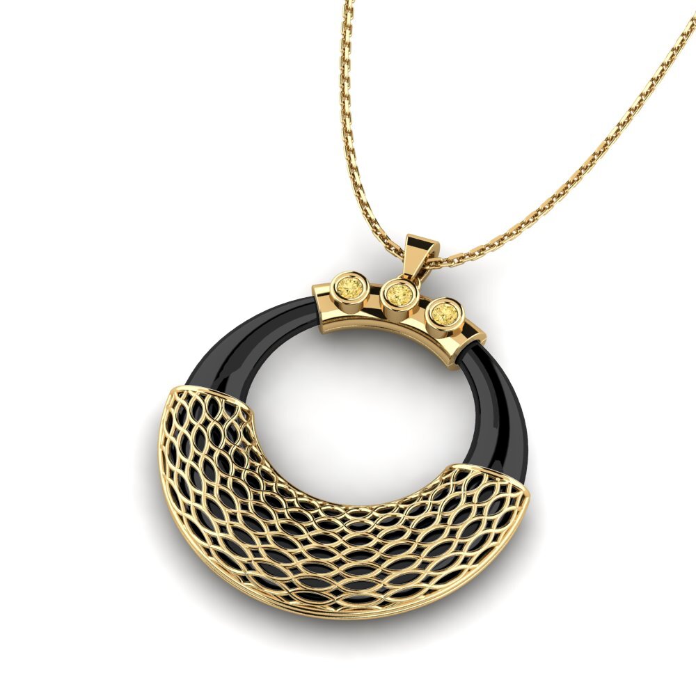 Diamante Amarillo Colgante de Mujer Birdwell