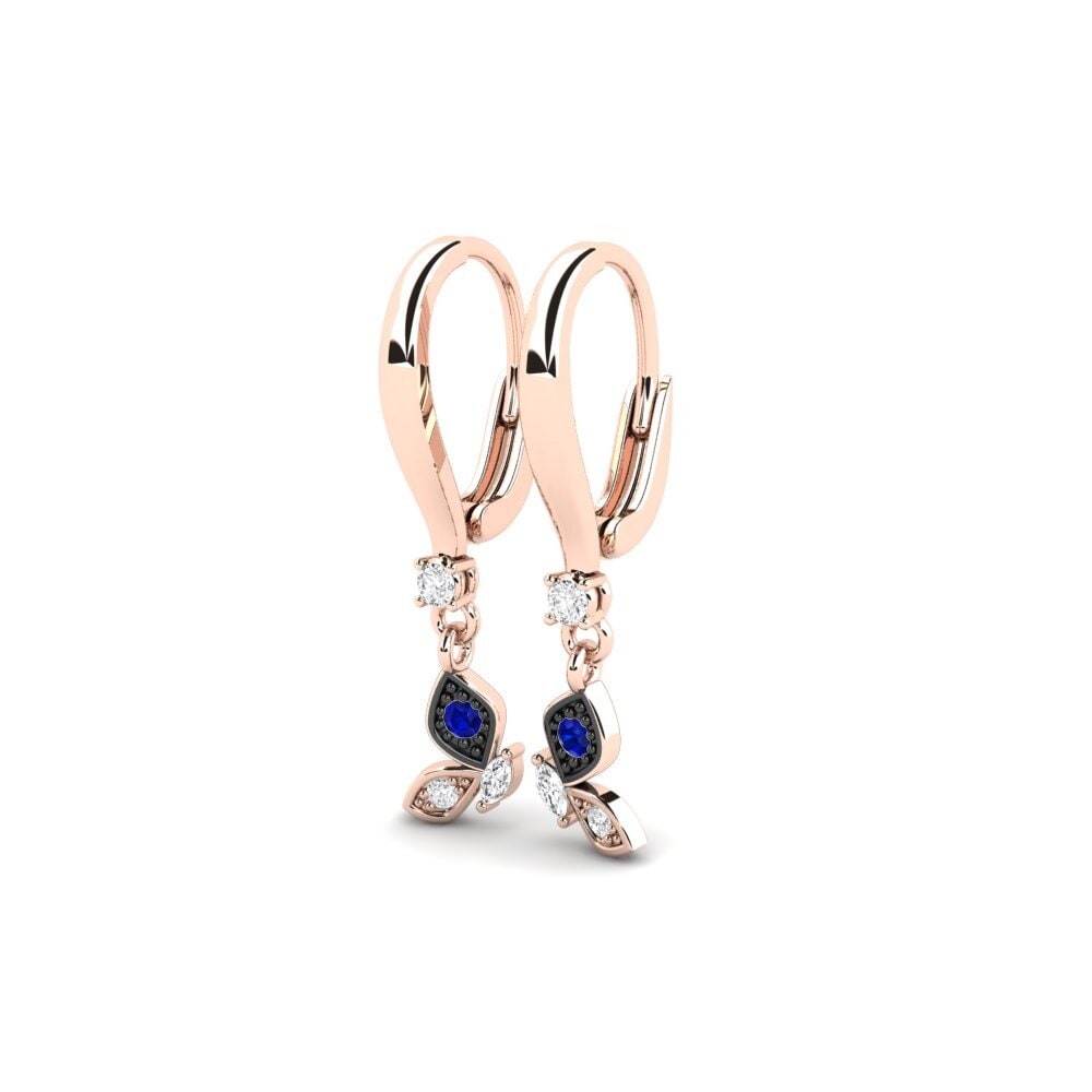 Saphir Boucle d'oreille femme Birdwing