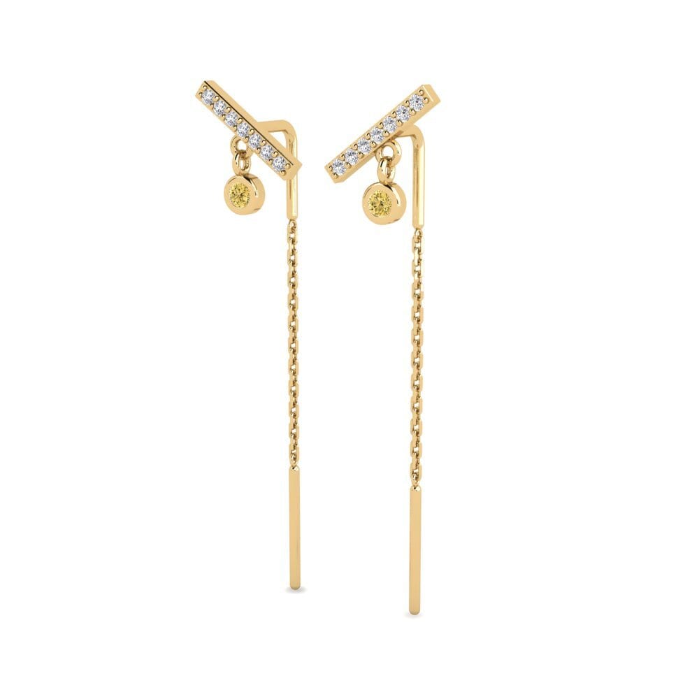 Yellow Diamond Women's Earring Biruhi