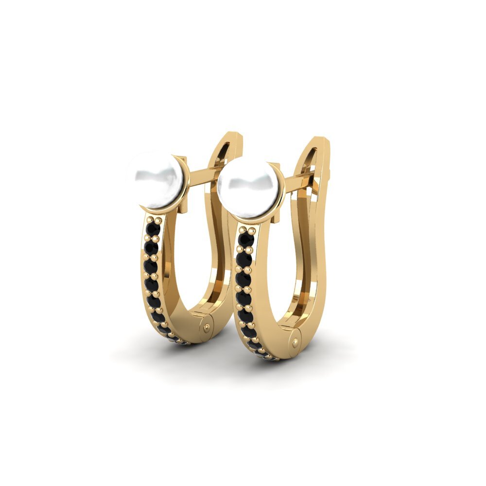 Schwarzer Onyx Damen ohrring Biryoshye