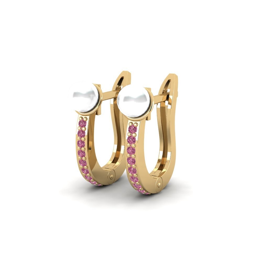 Đá Rhodolite Bông tai nữ Biryoshye
