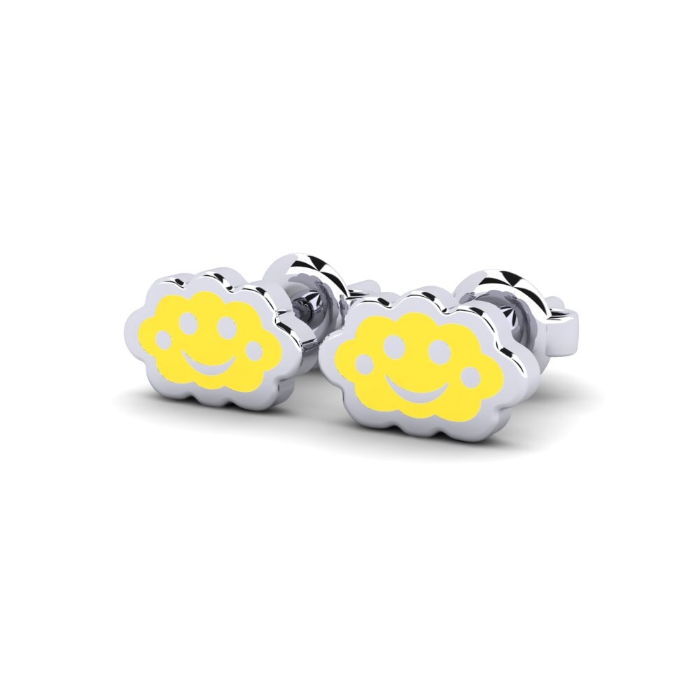 9ct White Gold Kid's Earring Bismaya