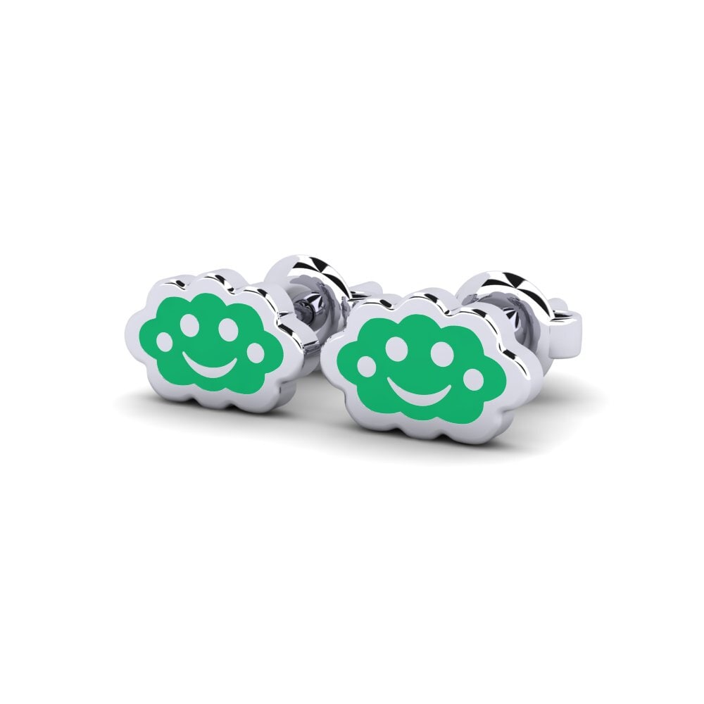 White Silver Kid's Earring Bismaya