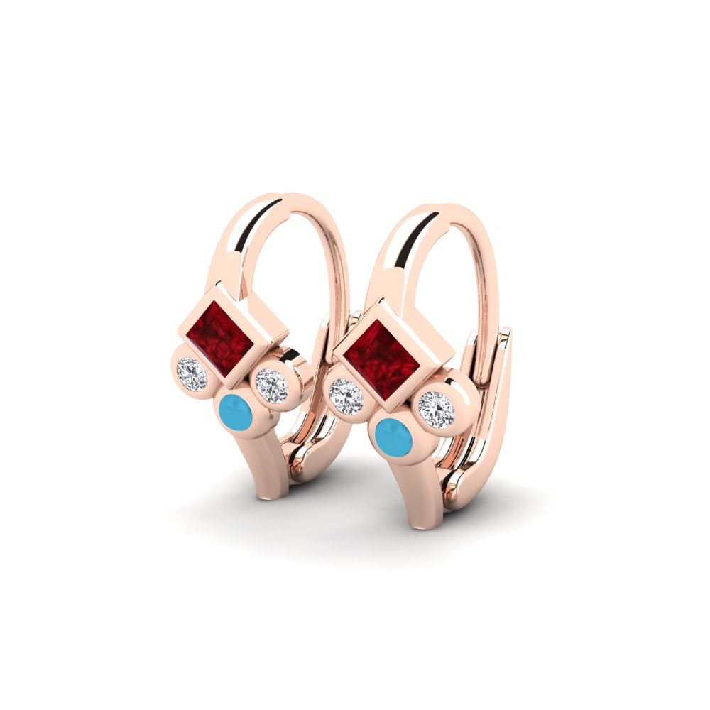 14k Rose Gold Women's Earring Bivanze