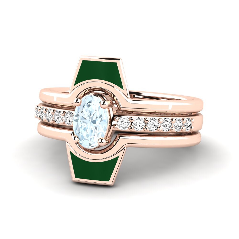 Aquamarin Ring Blada SET
