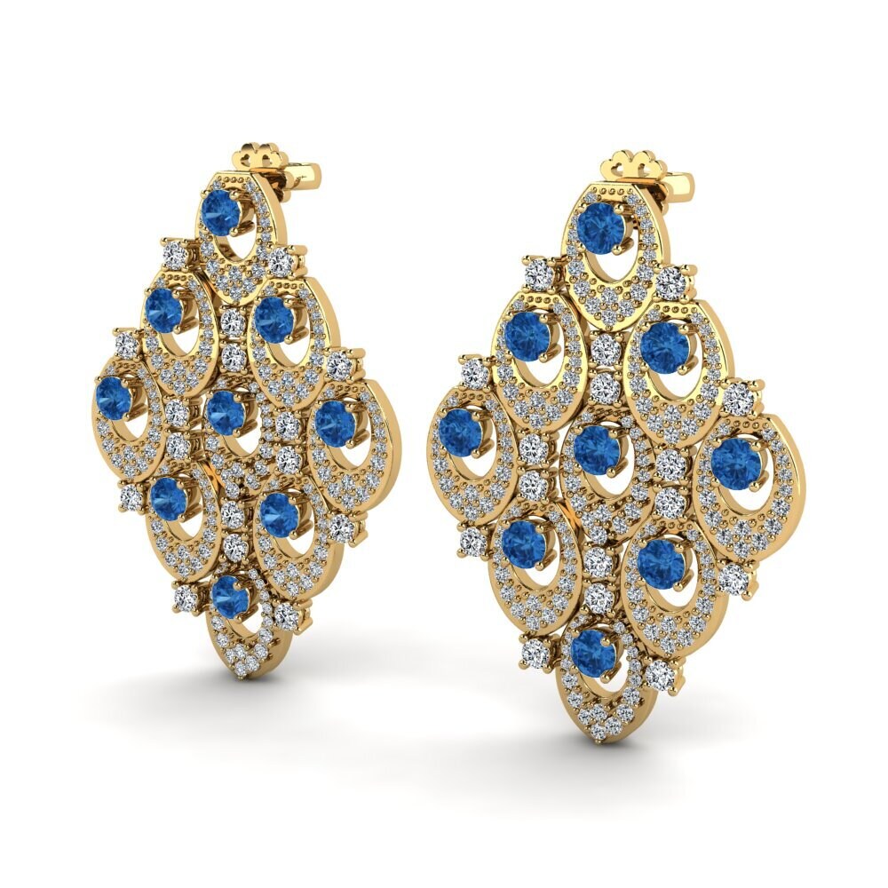 Dark Blue Zirconia Earring Blaire
