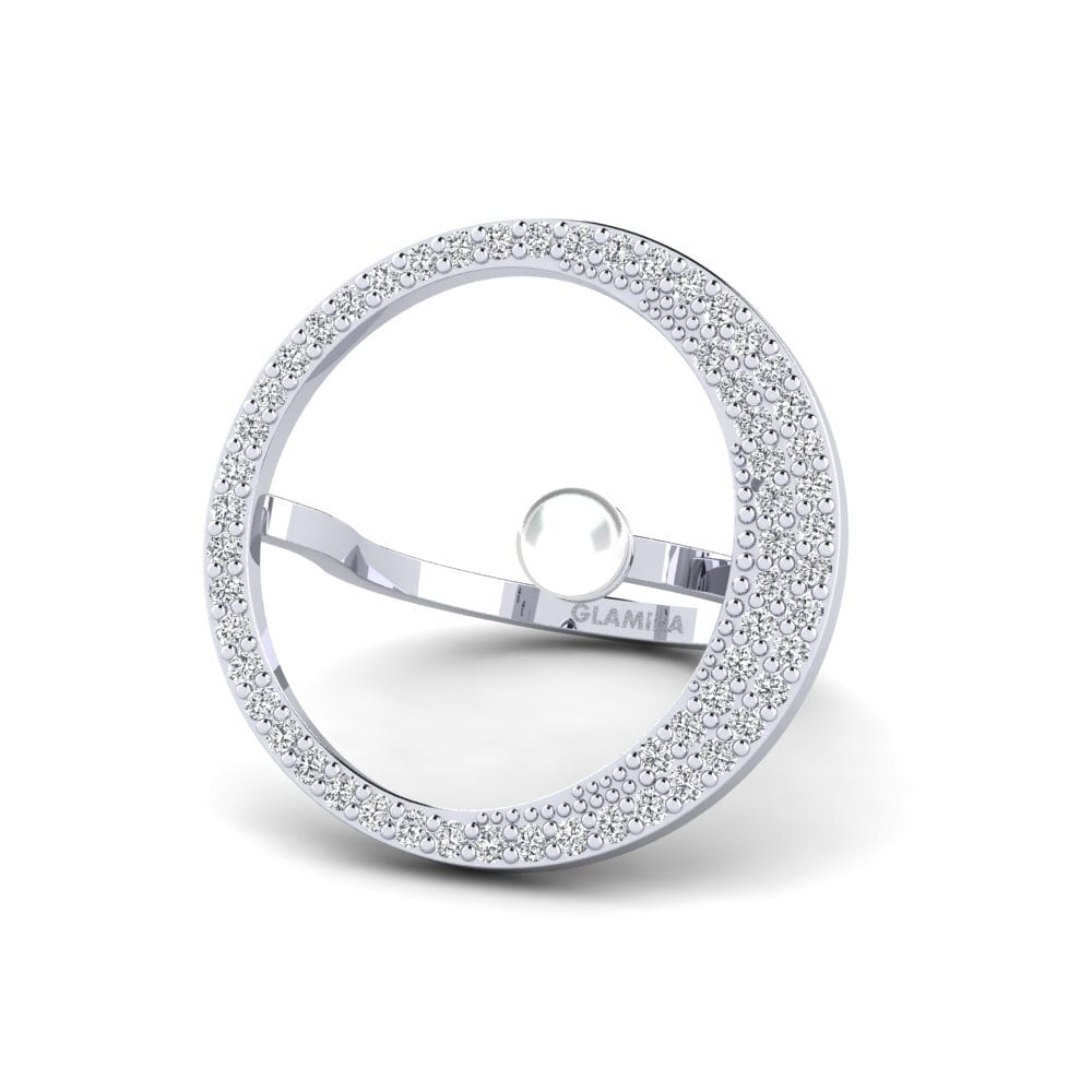 14k White Gold Ring Blande