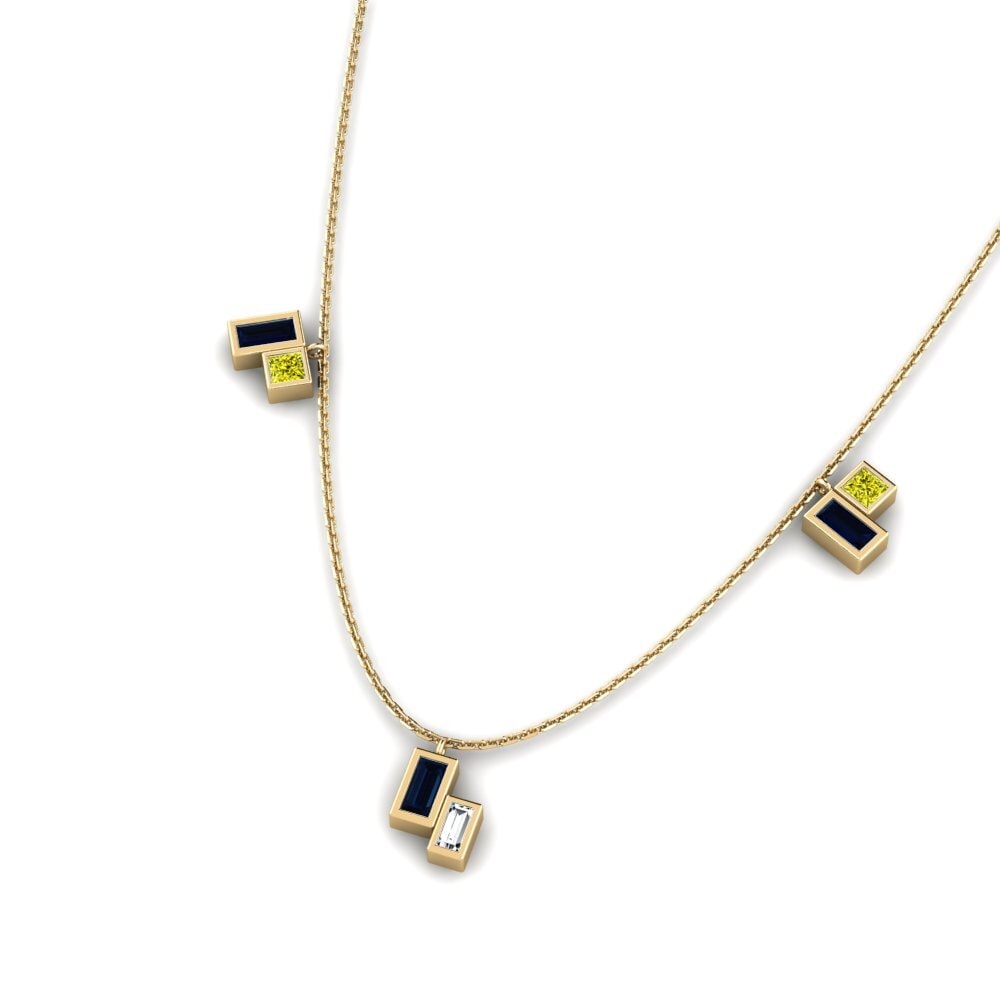 Diamante Amarillo Collar de Mujer Blantyre