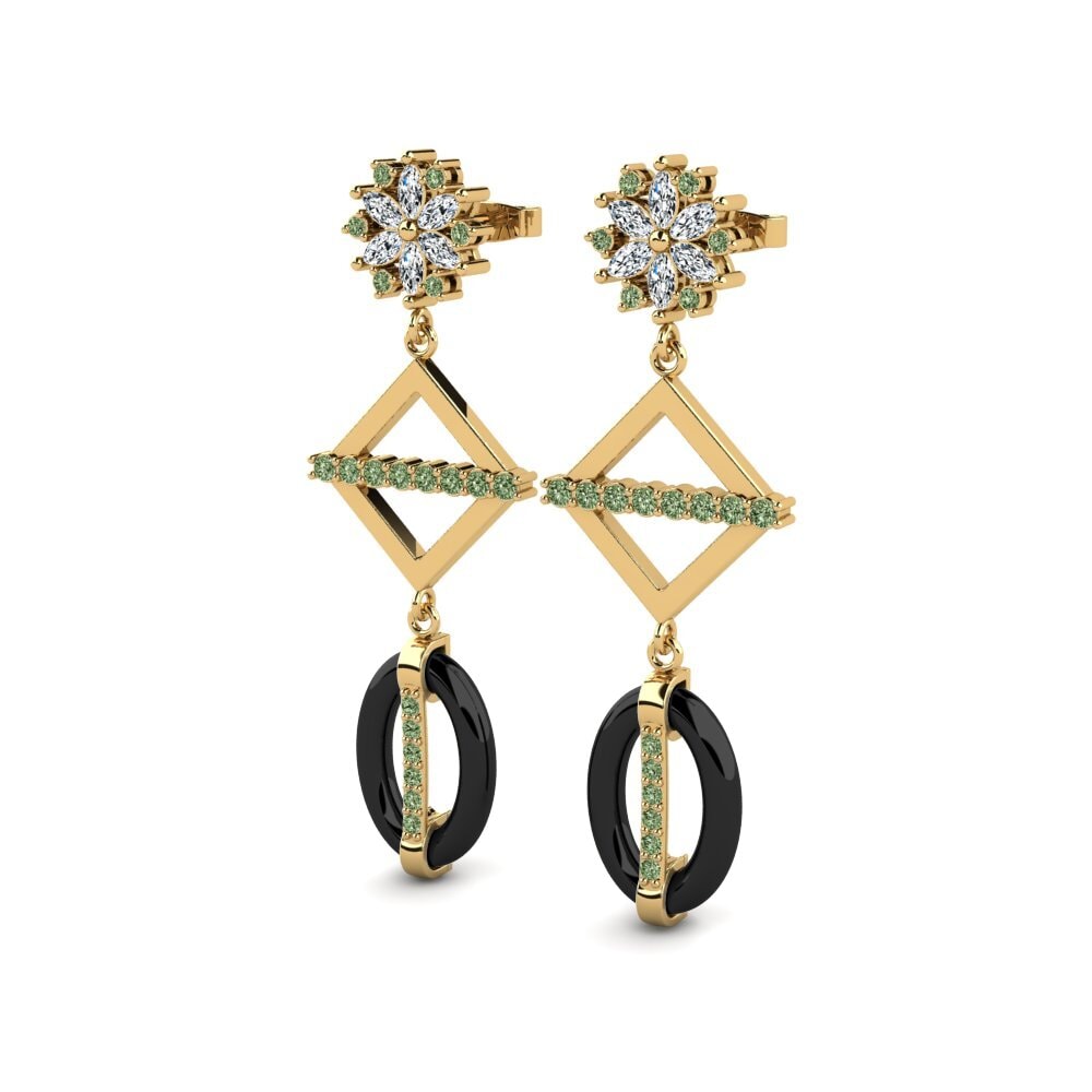 Diamante Verde Pendiente de mujer Bledar