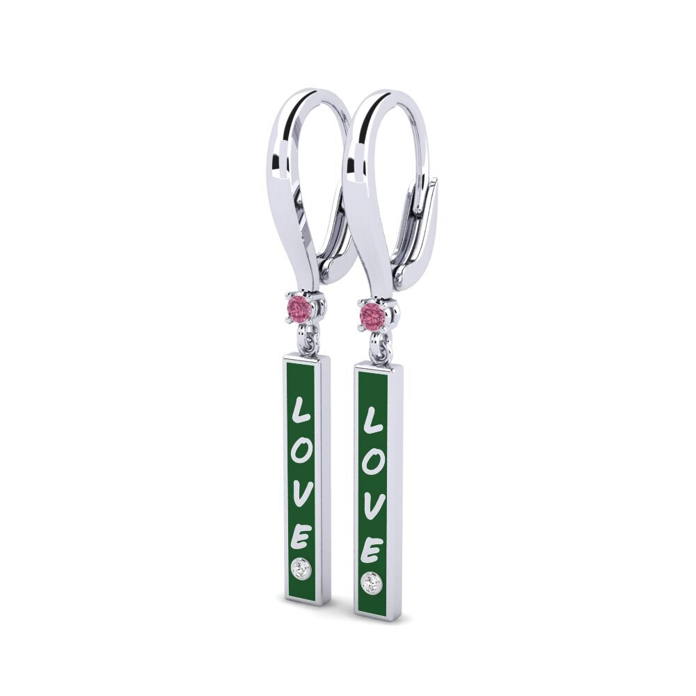 Rhodolite Garnet Women's Earring Bleme