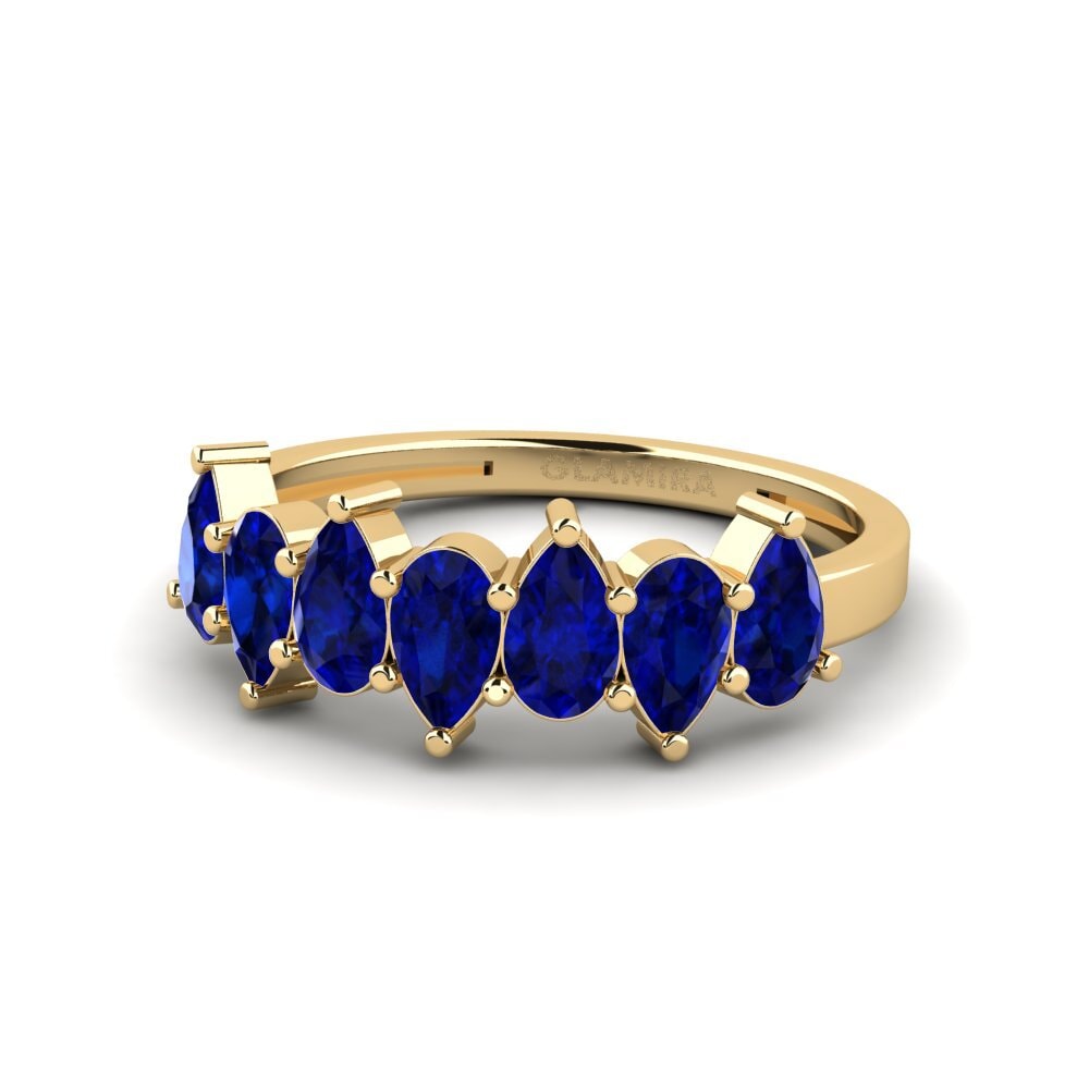 Saphir Ring Blomme