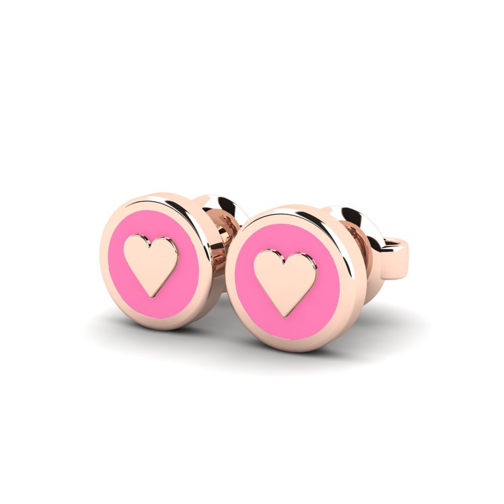 18ct Rose Gold Kid's Earring Blomster