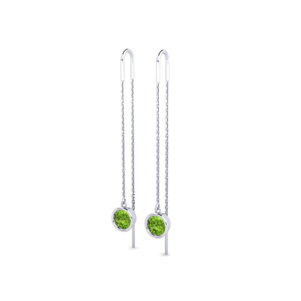 Oro Bianco 375 Peridoto Orecchino da donna Blosel