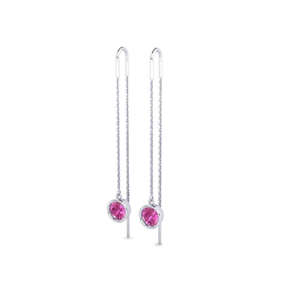 Oro Bianco 375 Topazio Rosa Orecchino da donna Blosel