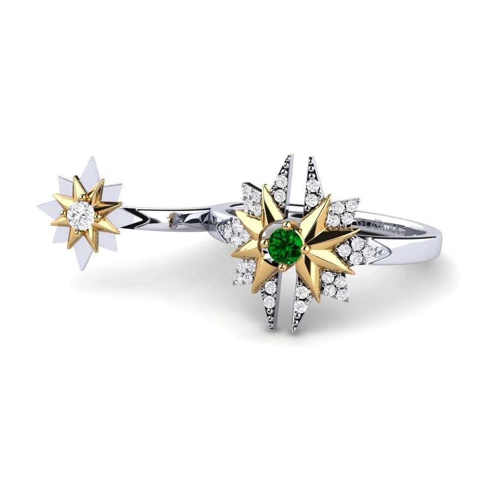 emerald-zirconia แหวน Blue Shifted