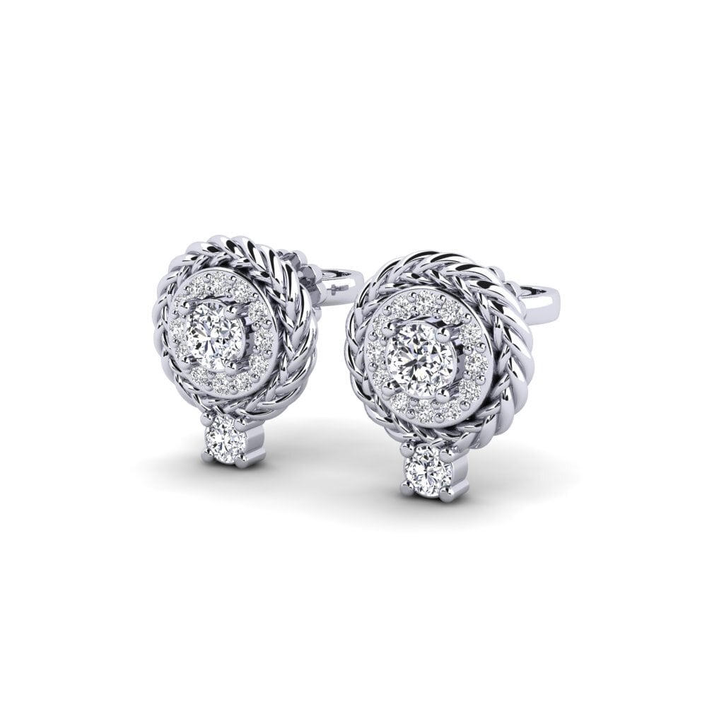 14ct White Gold Women's Earring Blume