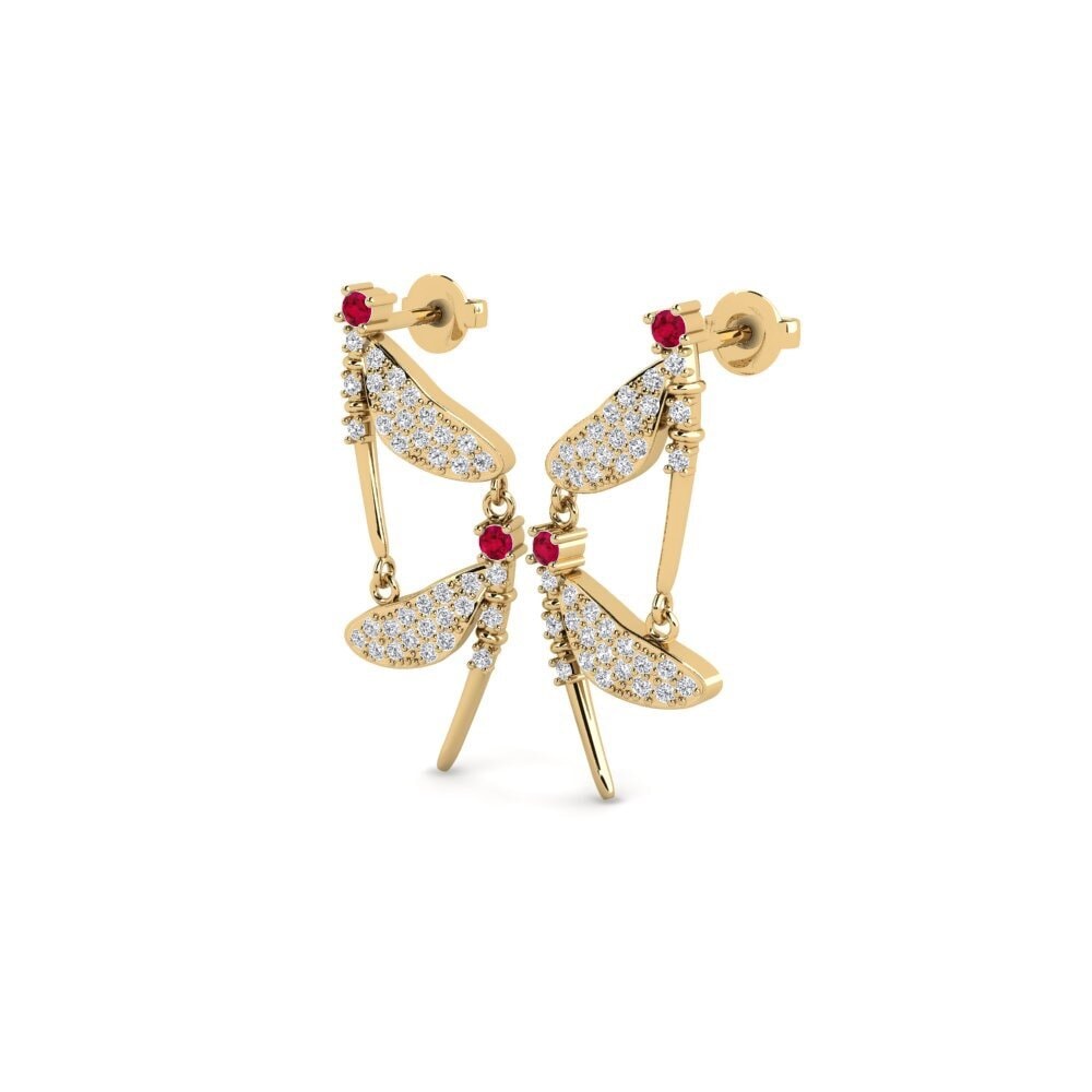 Rubis Boucle d'oreille femme Boetica