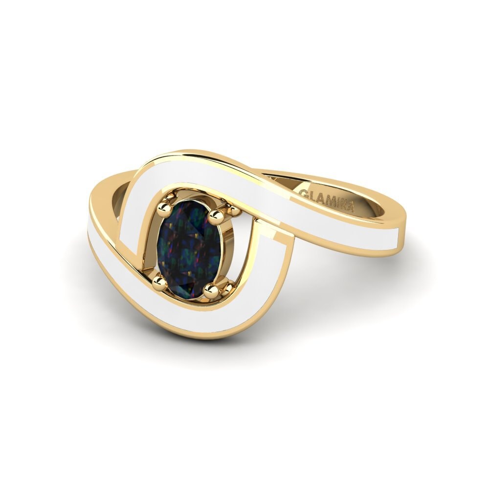 Schwarzer Opal Ring Bogena