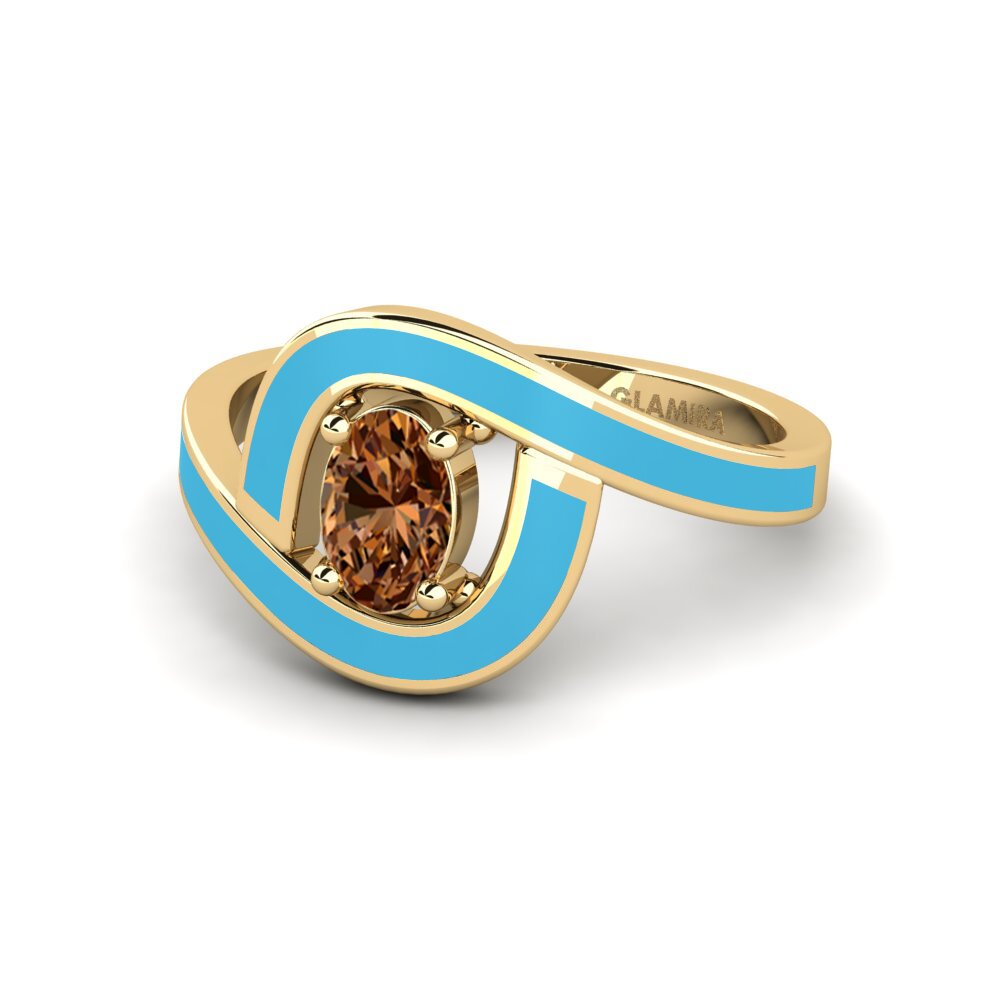Brauner Diamant Ring Bogena