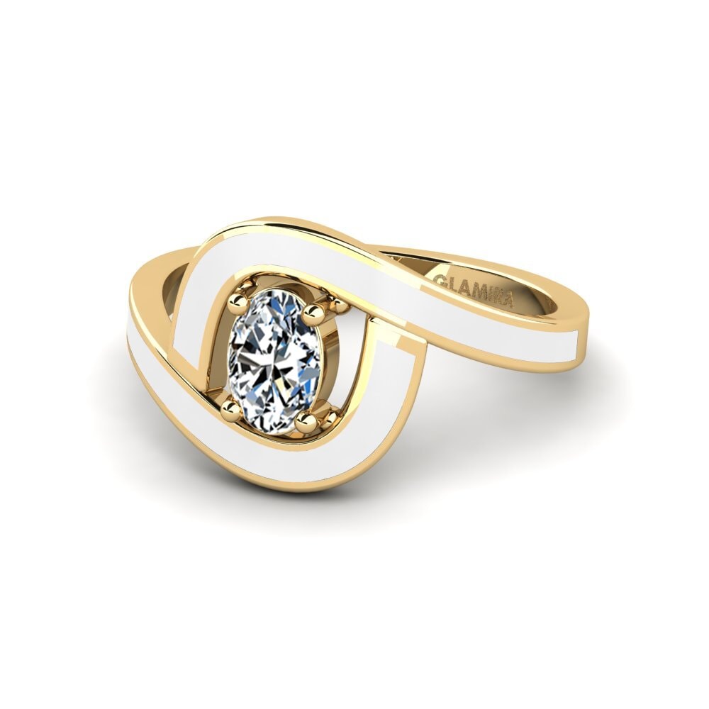 Gelbgold 585 Ring Bogena