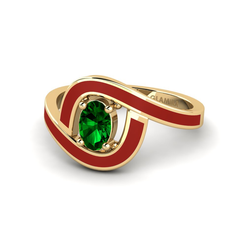 Grüner Zirkonia Ring Bogena
