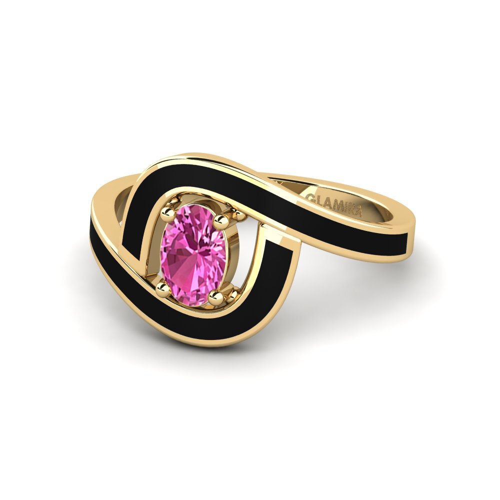 Topacio Rosa Anillo Bogena