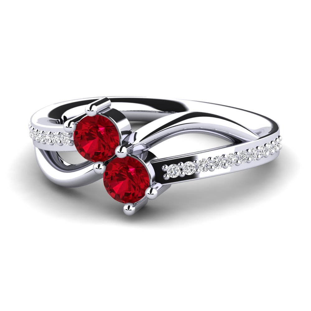 Red Zirconia Ring Bolagna