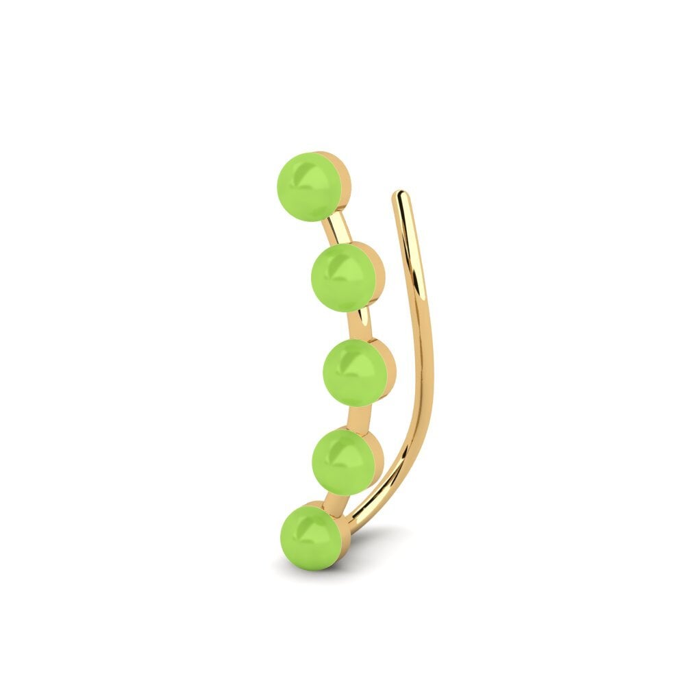 9k Oro Amarillo Pendientes Bolas