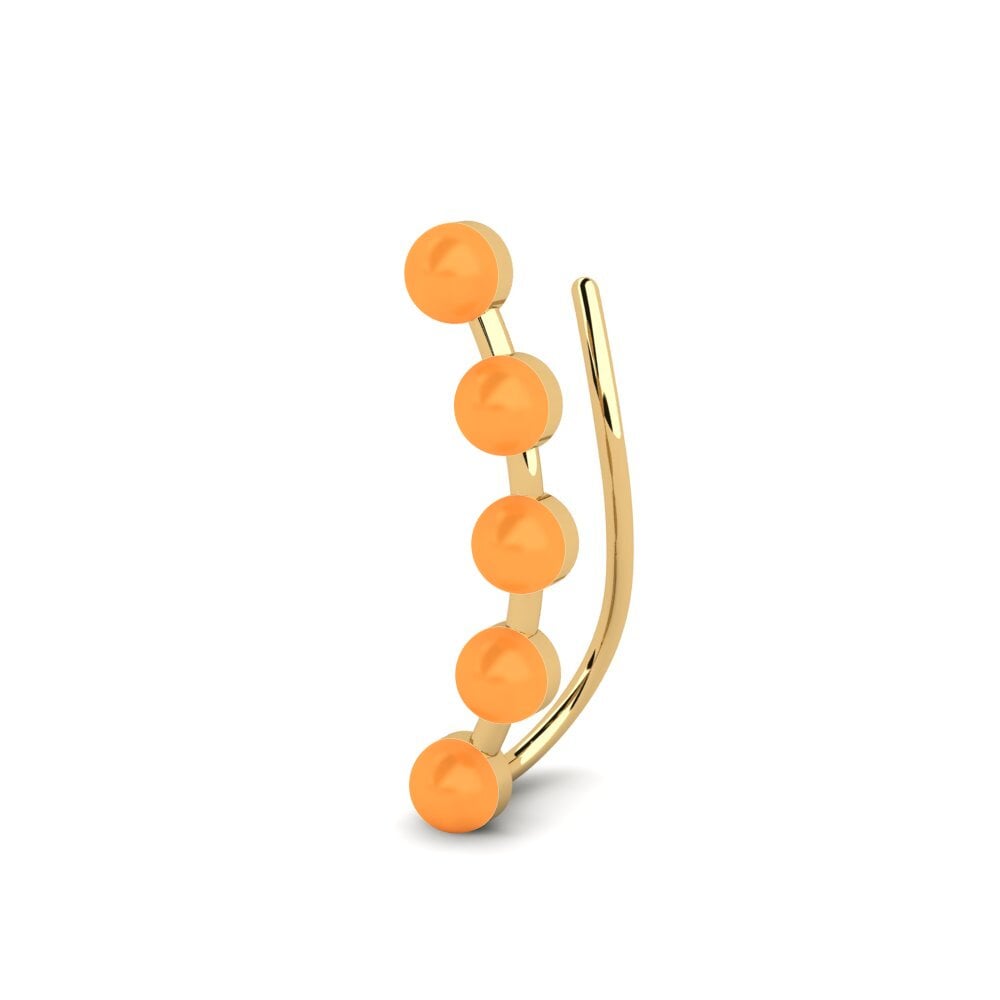 9k Oro Amarillo Pendientes Bolas