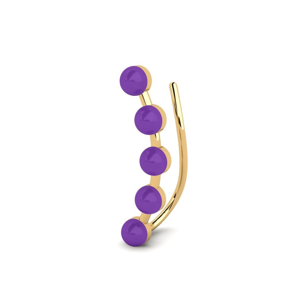9k Oro Amarillo Pendientes Bolas