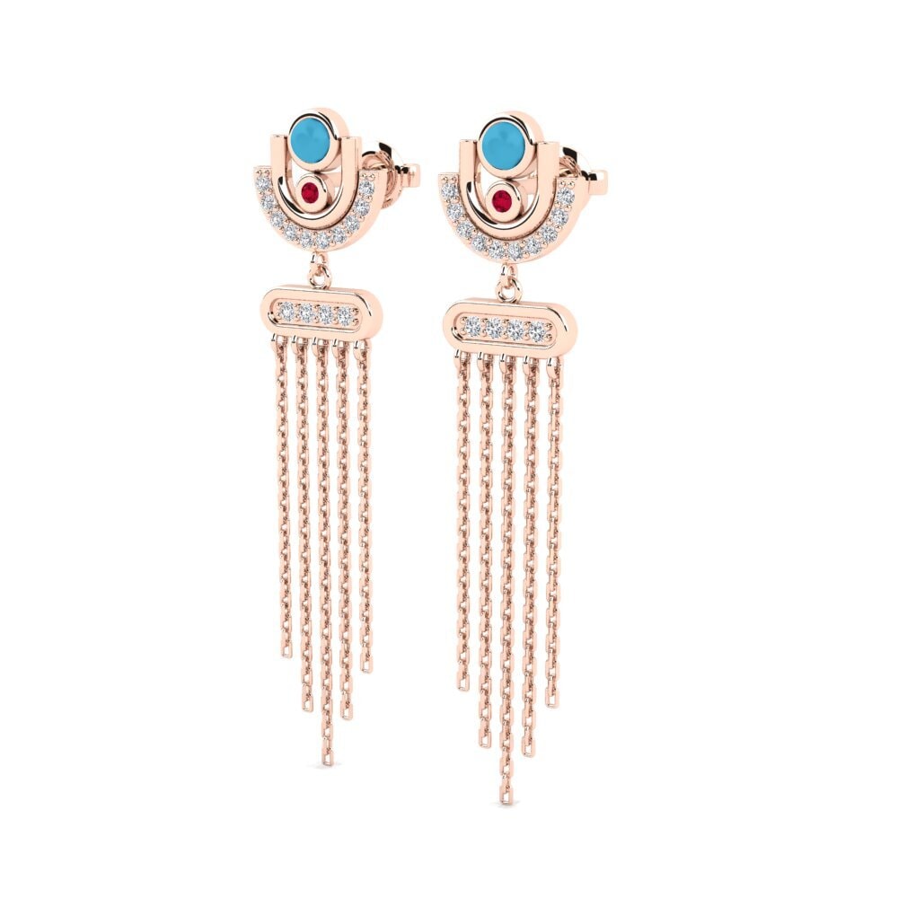 14k Rose Gold Women's Earring Bolzano