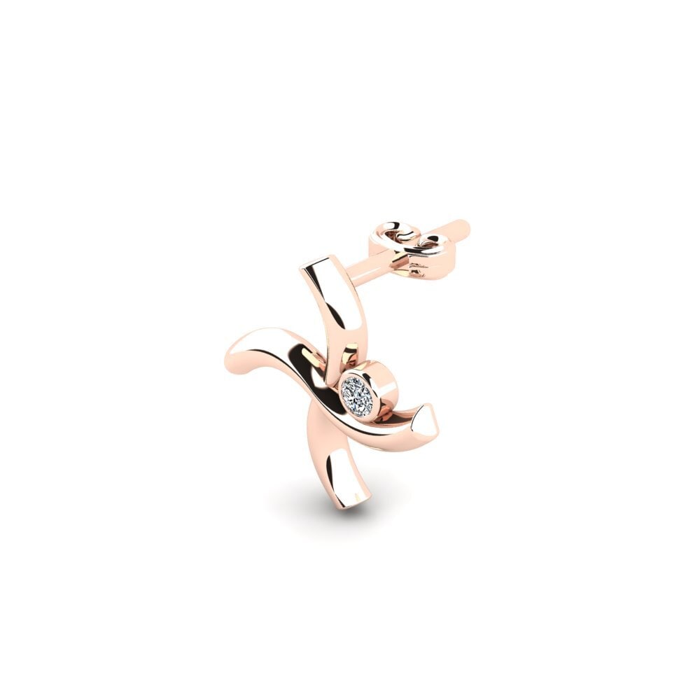 14ct Rose Gold Men's Earring Bombote