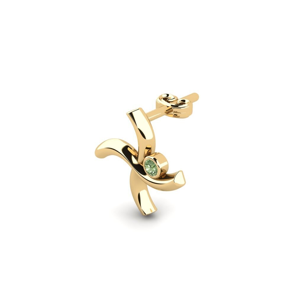 Green Diamond Men's Earring Bombote