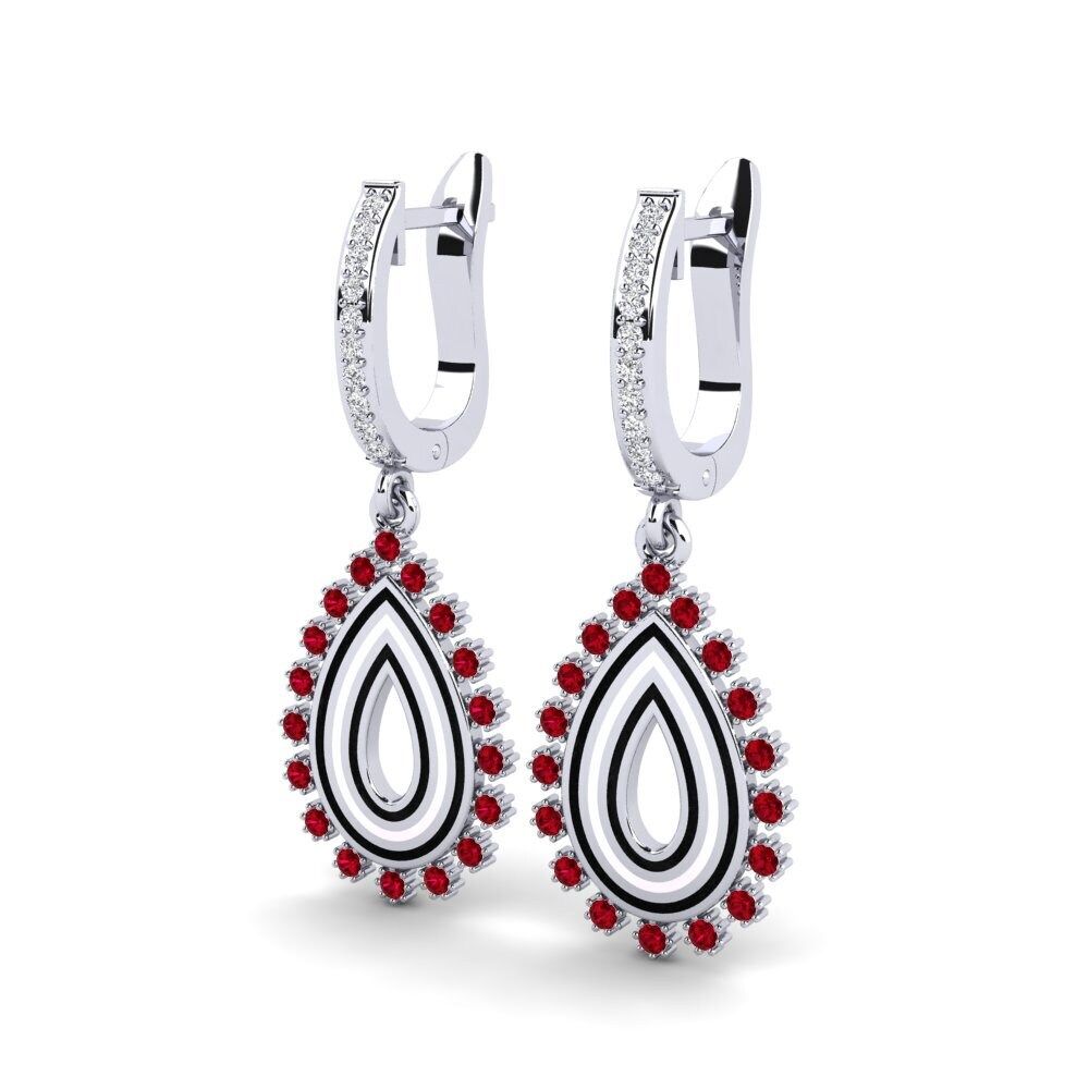 Red Zirconia Women's Earring Bonan