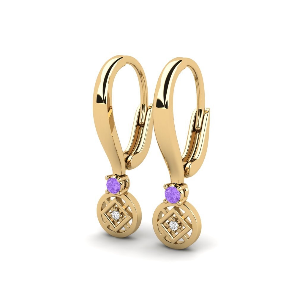 Amethyst Damen ohrring Bonfilian