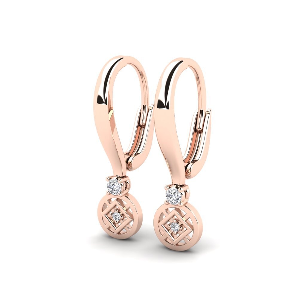 14k Rose Gold Women's Earring Bonfilian