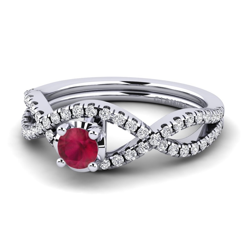 Ruby Engagement Ring Bonita 0.25 crt