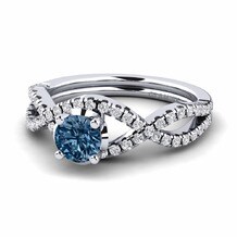 Exclusive Diamante Azul Anillos